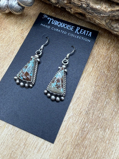 Mine #8 Earrings #83-1 by Elouise Kee, Navajo