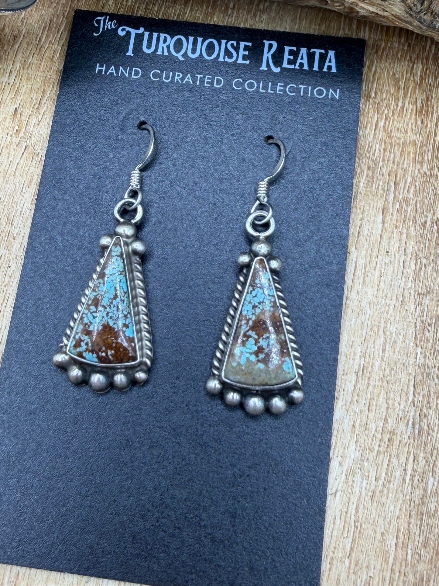 Mine #8 Earrings #83-1 by Elouise Kee, Navajo