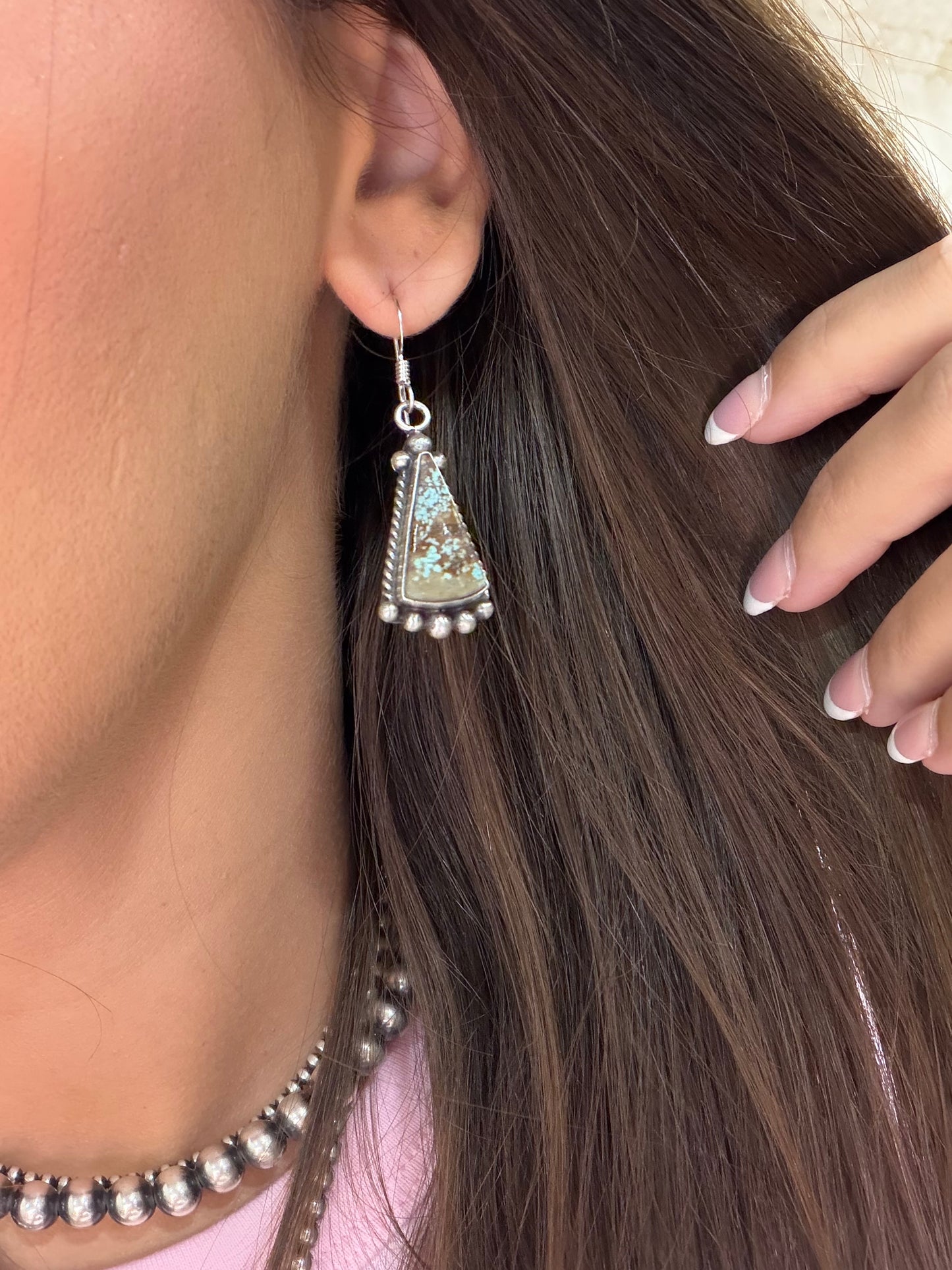 Mine #8 Earrings #83-1 by Elouise Kee, Navajo