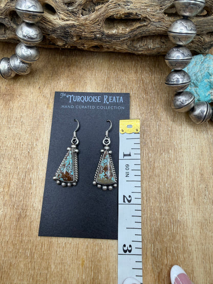Mine #8 Earrings #83-1 by Elouise Kee, Navajo