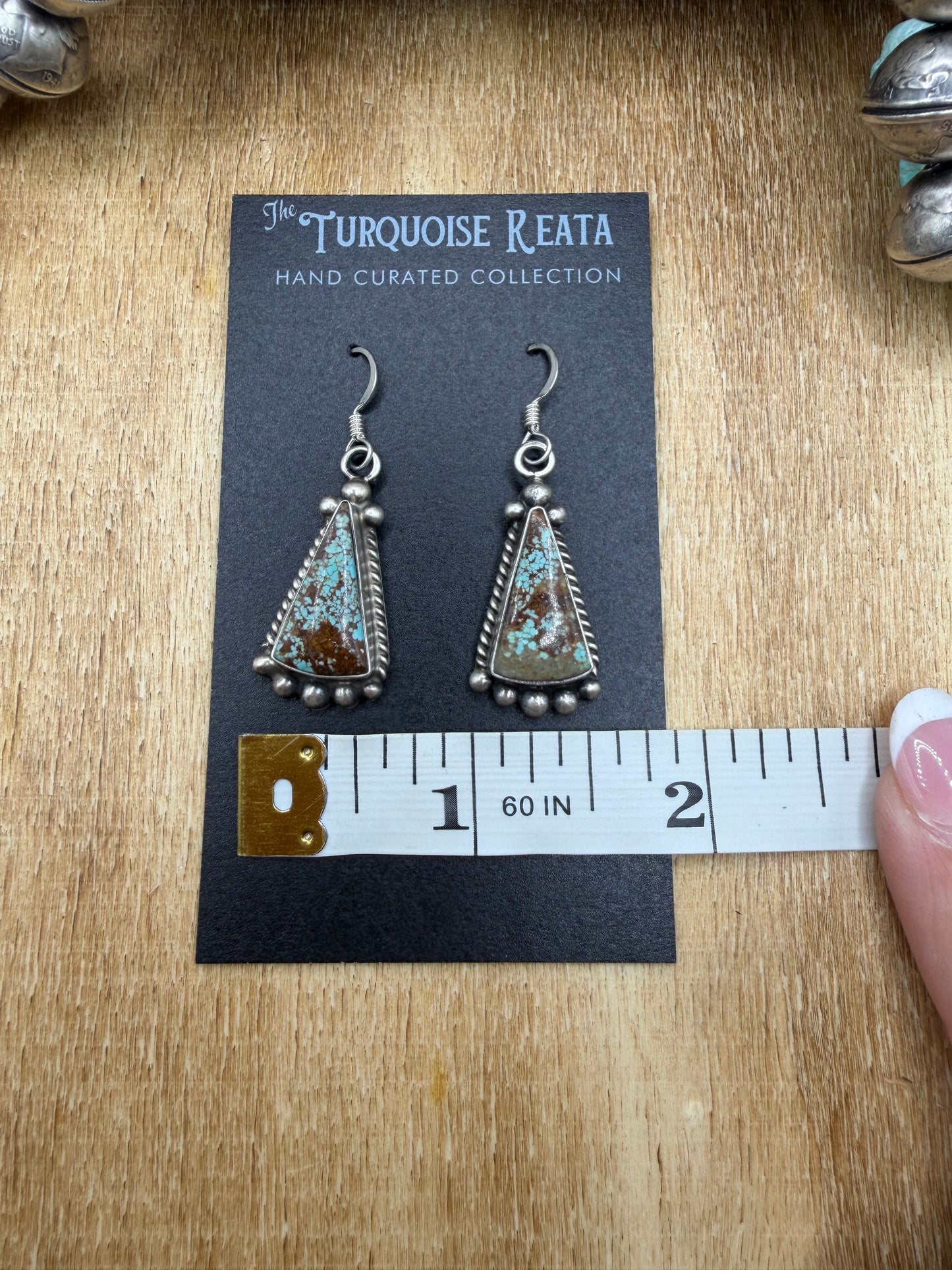 Mine #8 Earrings #83-1 by Elouise Kee, Navajo