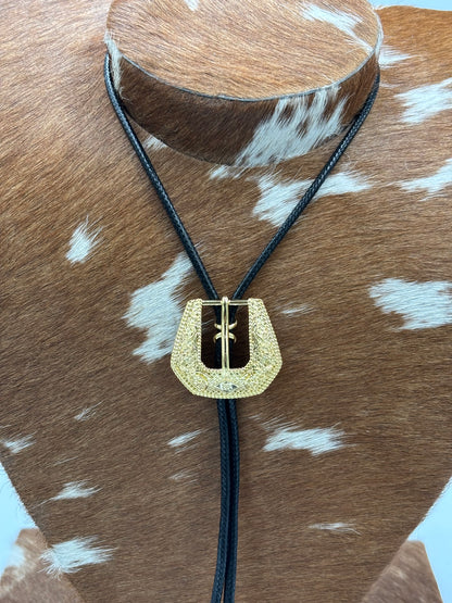 Gold Mini - Bolo Betty Necklace by Hillbetty