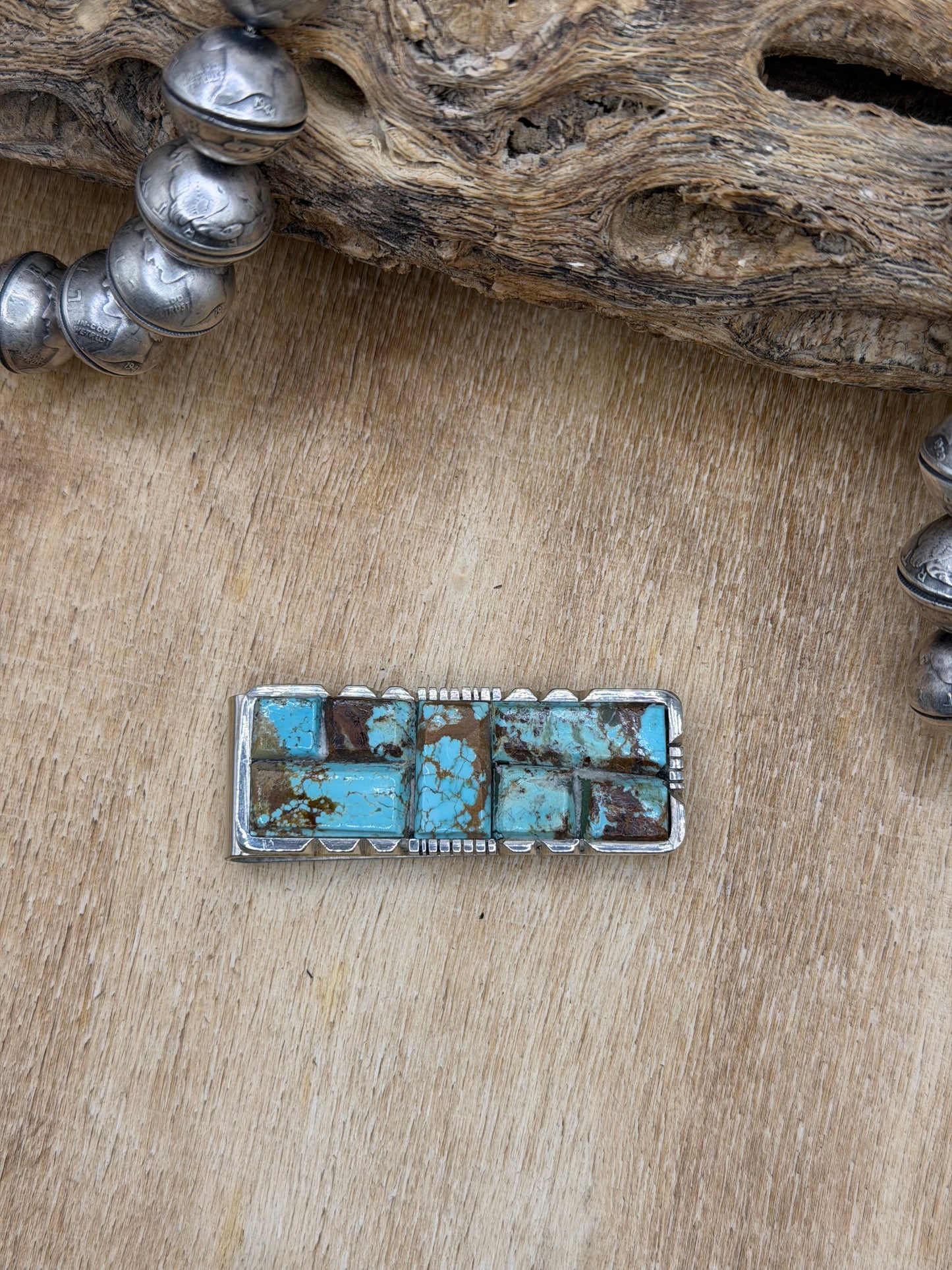 Money Clip/Brim Clip #3 by Brandon Etcitty, Navajo