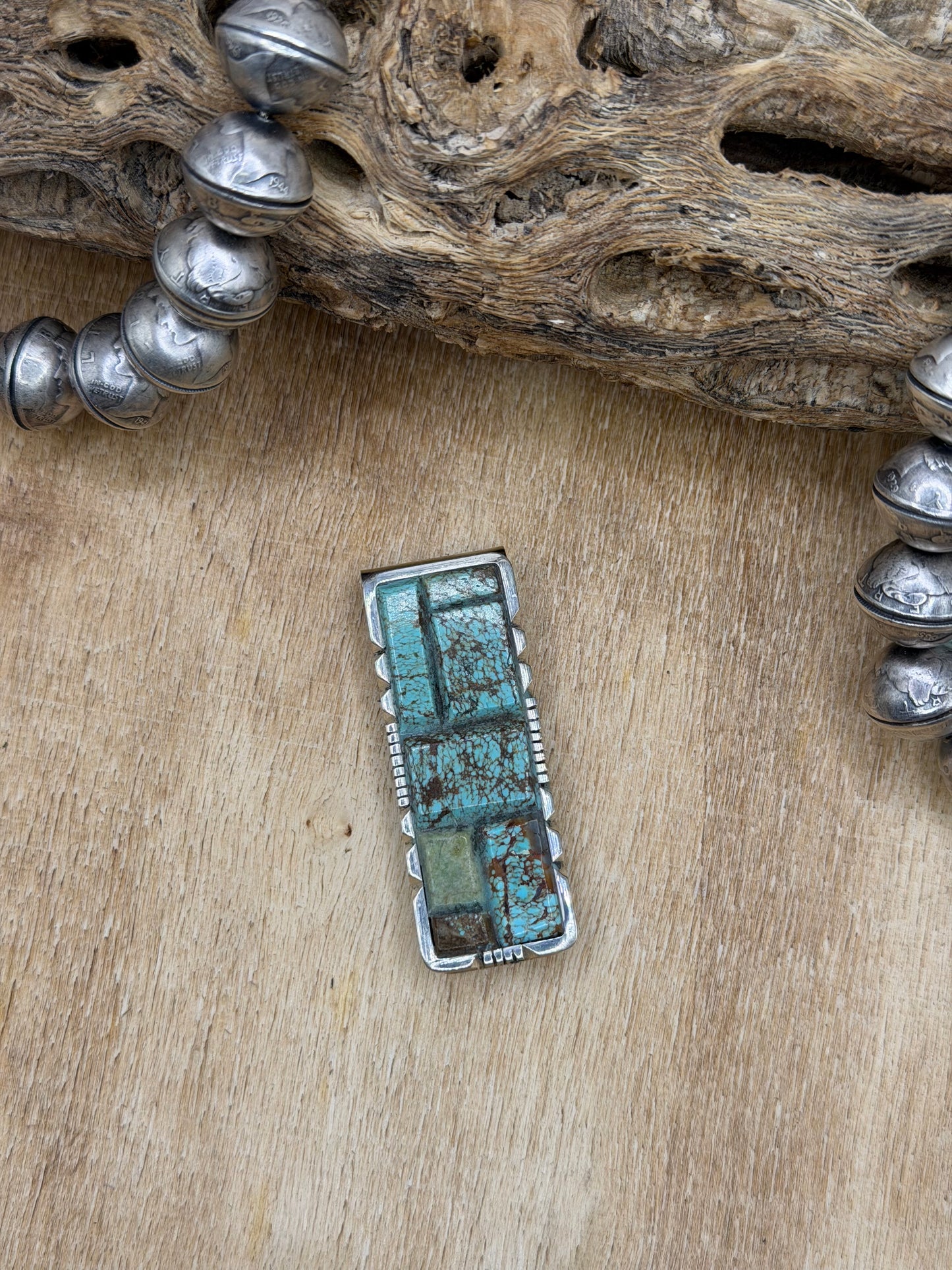 Money Clip/Brim Clip #1 by Brandon Etcitty, Navajo