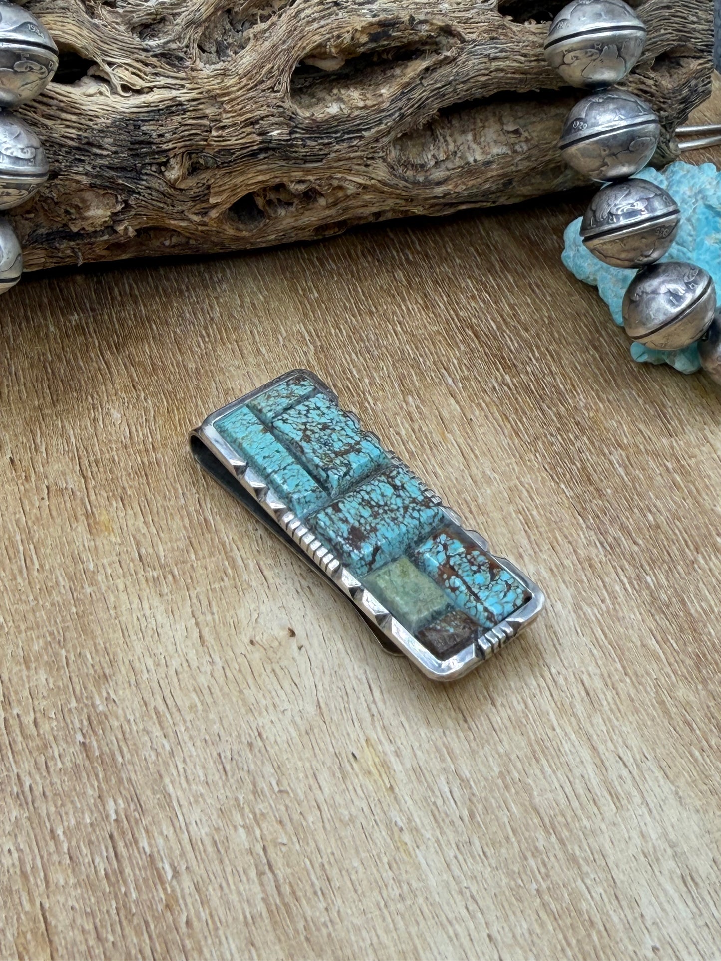 Money Clip/Brim Clip #1 by Brandon Etcitty, Navajo