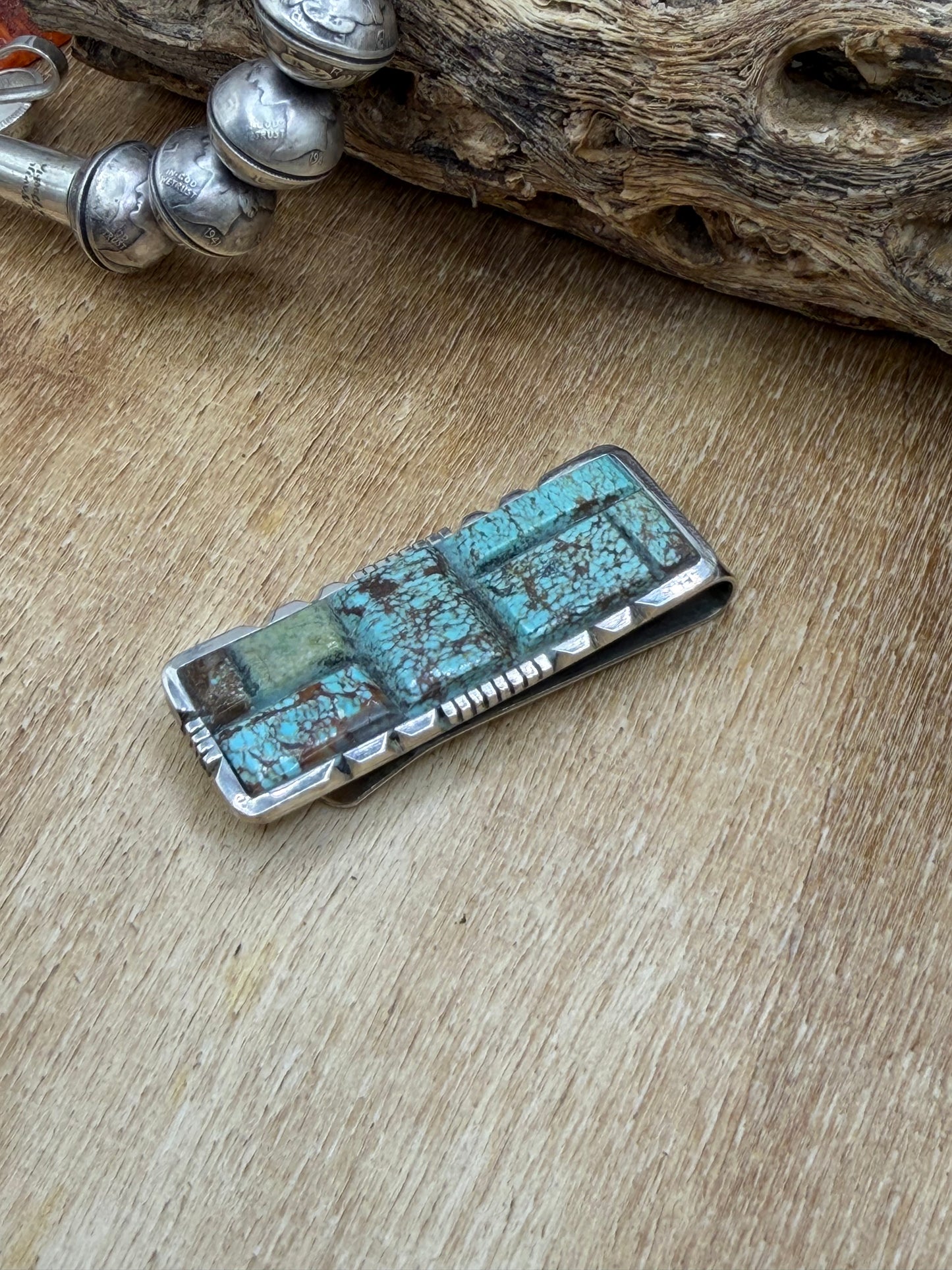Money Clip/Brim Clip #1 by Brandon Etcitty, Navajo