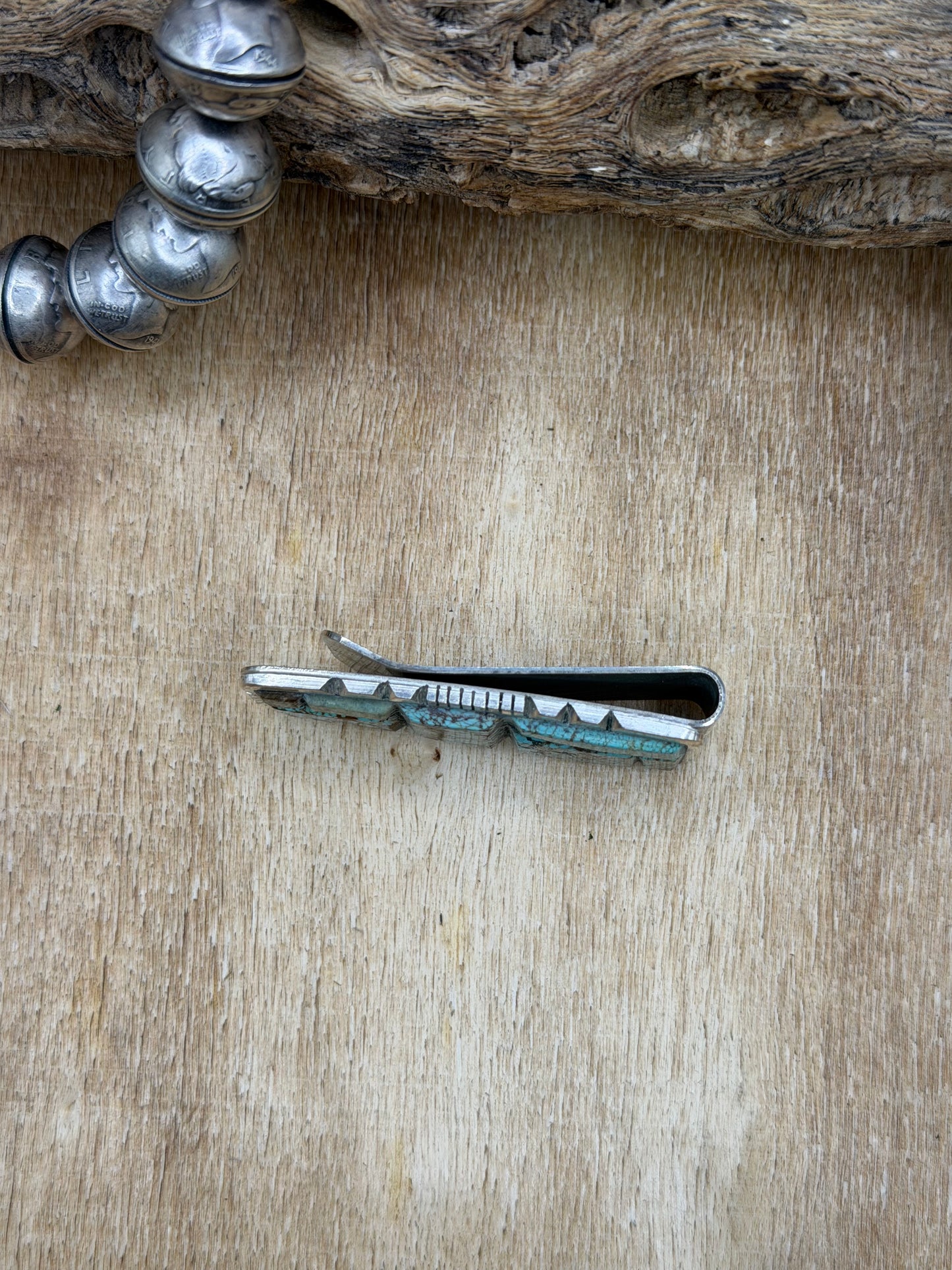 Money Clip/Brim Clip #1 by Brandon Etcitty, Navajo