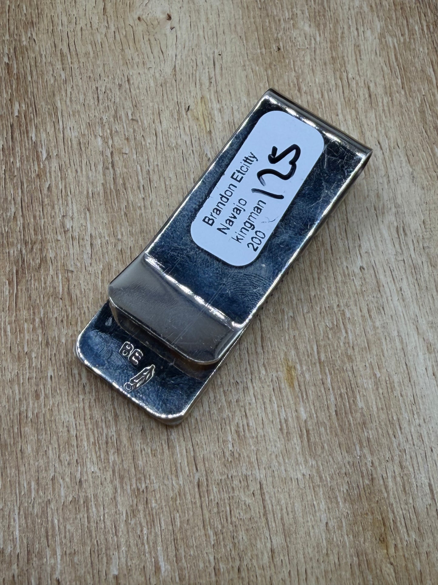 Money Clip/Brim Clip #1 by Brandon Etcitty, Navajo