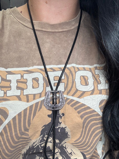 Silver Mini - Bolo Betty Necklace by Hillbetty