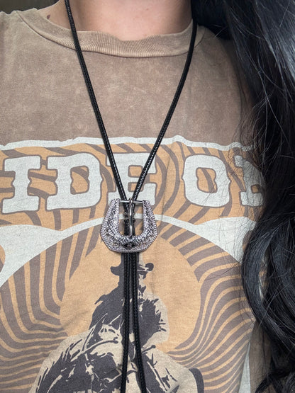 Silver Mini - Bolo Betty Necklace by Hillbetty