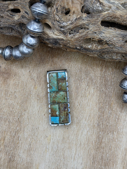 Money Clip/Brim Clip #2 by Brandon Etcitty, Navajo