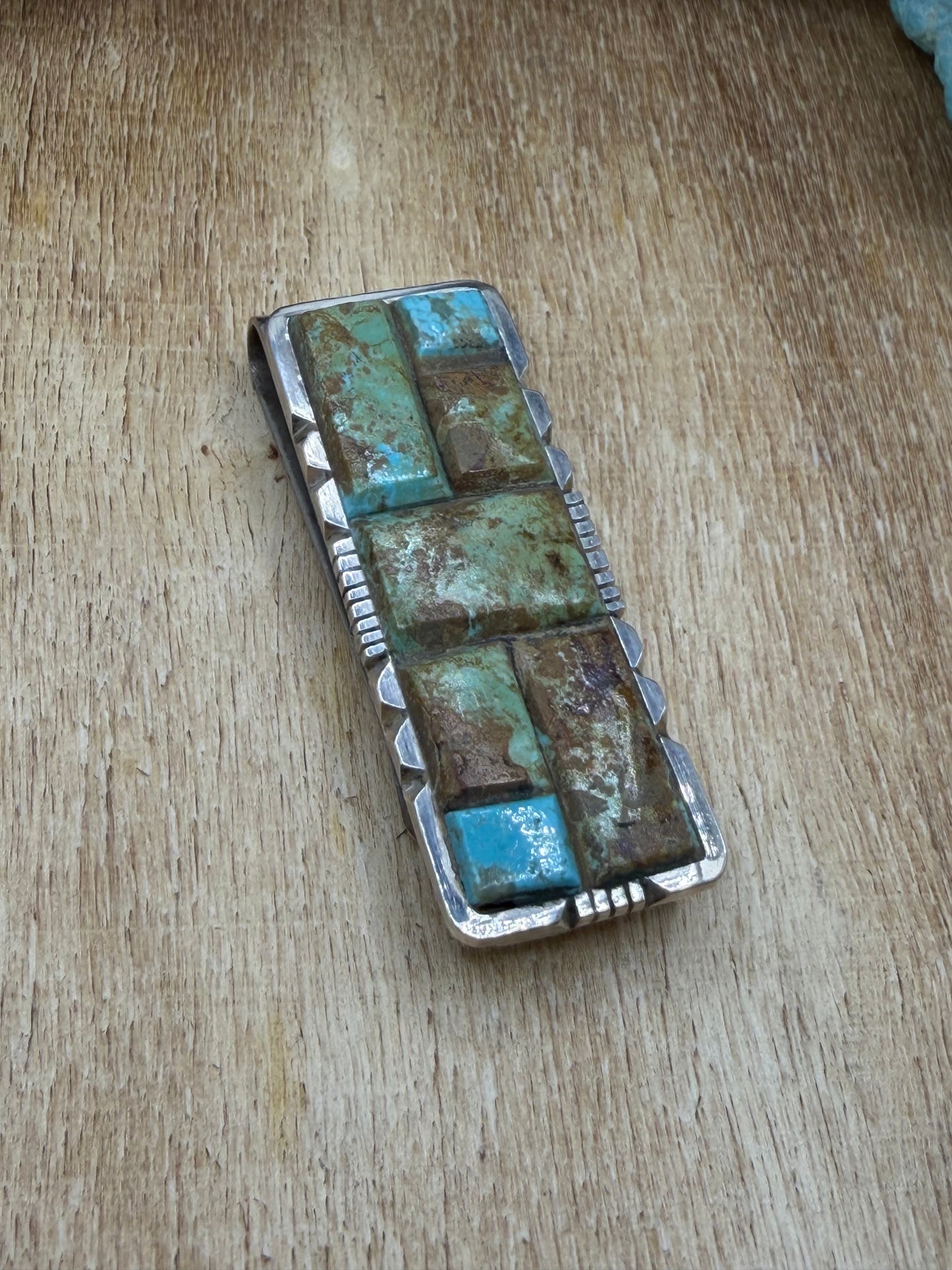 Money Clip/Brim Clip #2 by Brandon Etcitty, Navajo