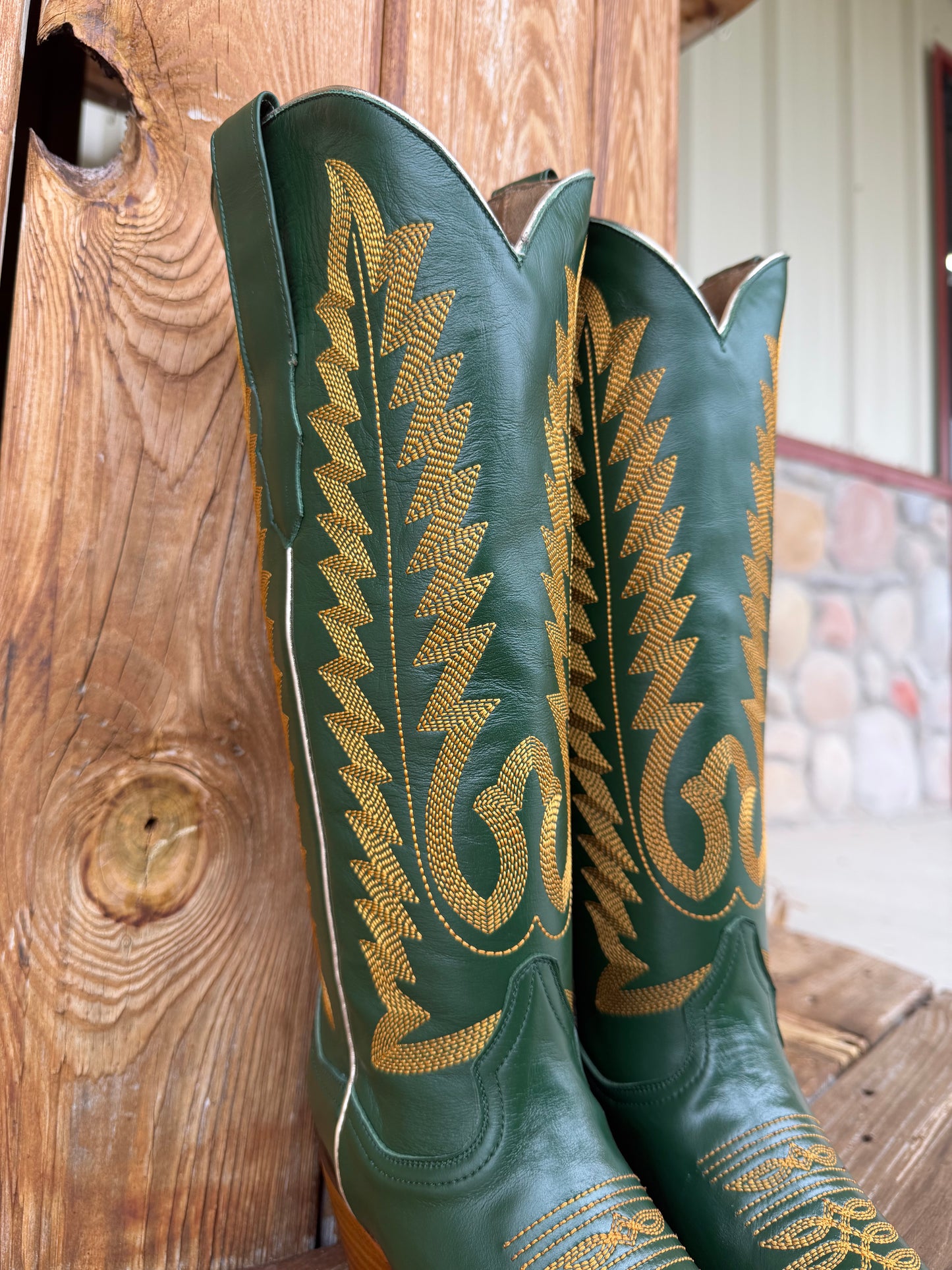 Signature Turquoise Reata Boot – The Marcie Emerald Green Snip Toe Boot