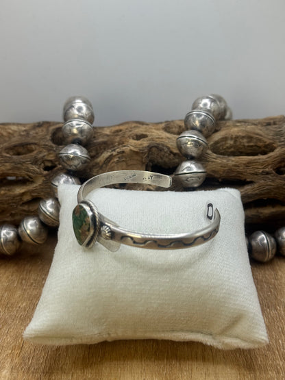 Sonoran Gold Cuff #D by Sam Yellowhair, Navajo