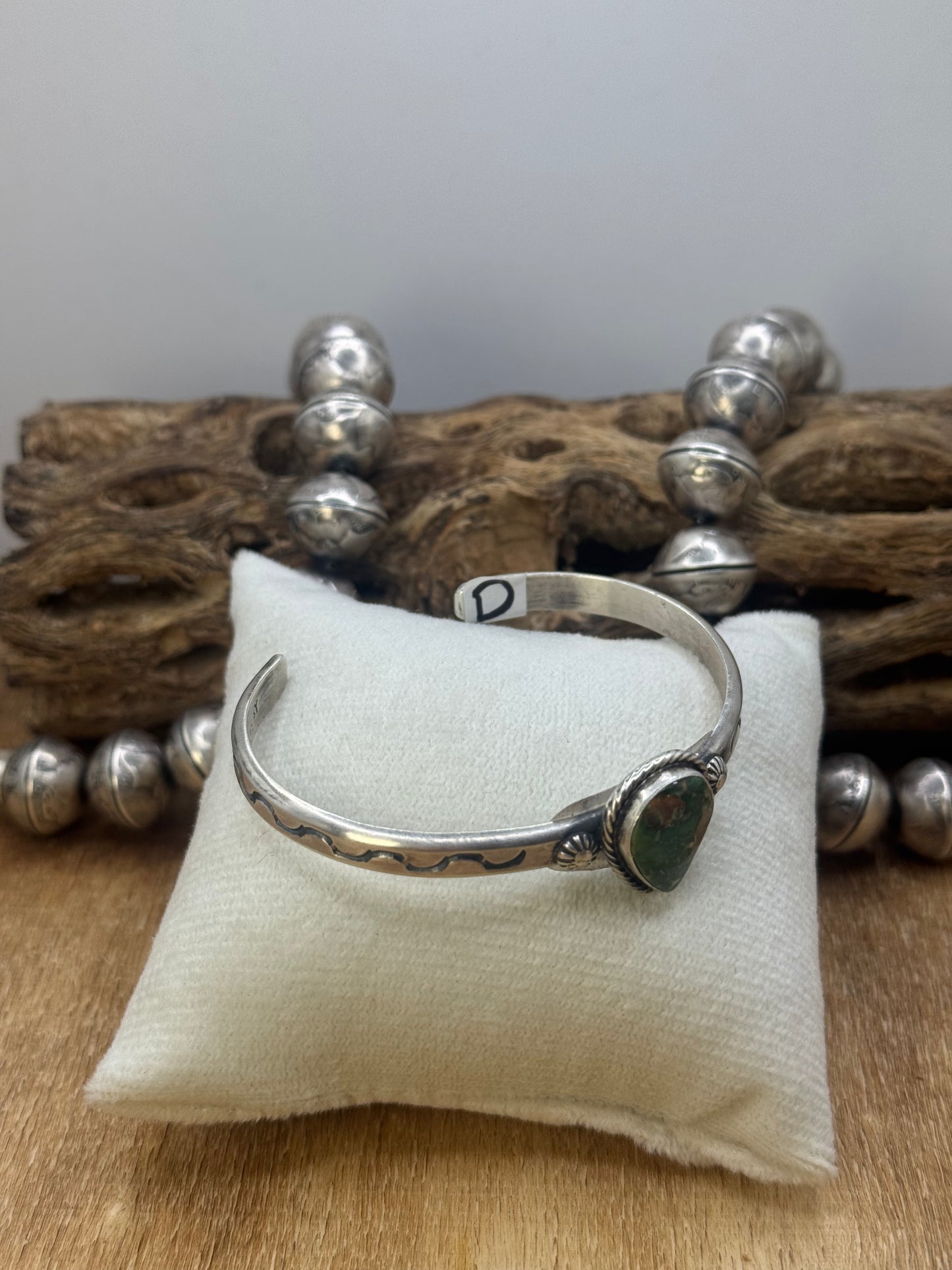 Sonoran Gold Cuff #D by Sam Yellowhair, Navajo