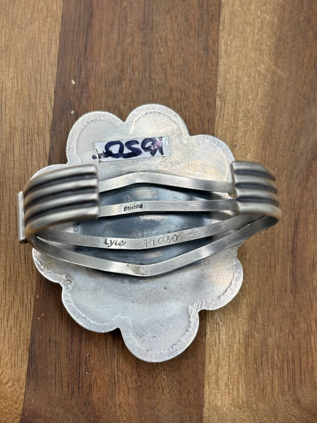 Sonoran Gold #1014-3 Cluster Cuff by Lyle Piaso, Navajo