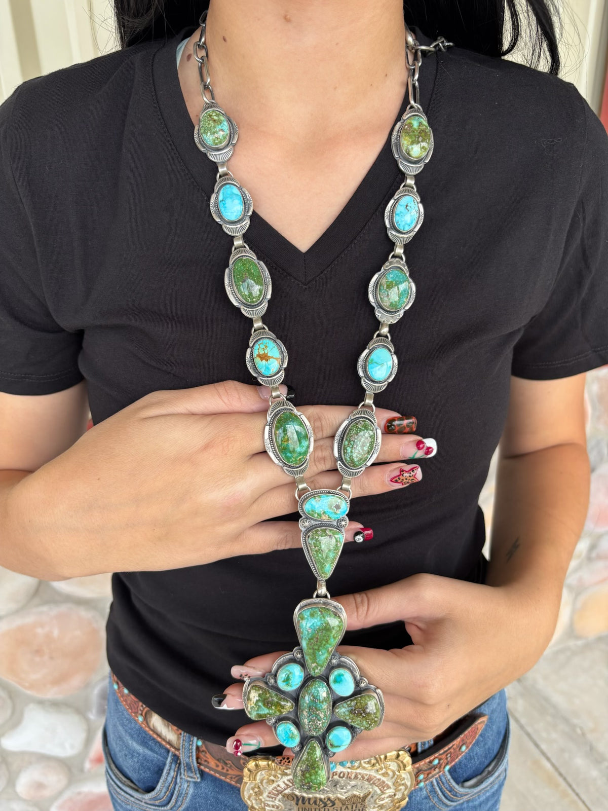 Sonoran Gold #1014-6 Statement Cluster Necklace