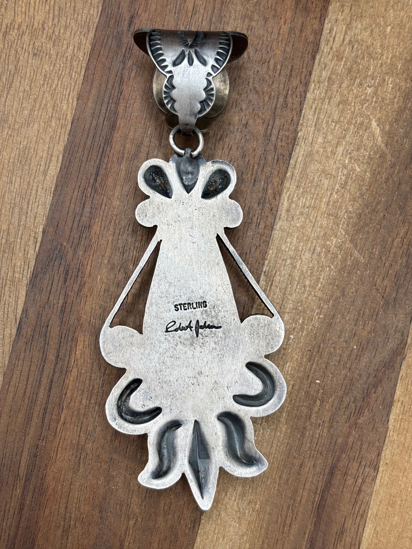 Petrified Wood #1030-2 Pendant by Robert Johnson, Navajo