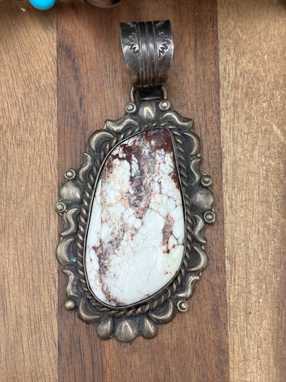 Wild Horse #1030-3 Pendant by C Yazzie, Navajo