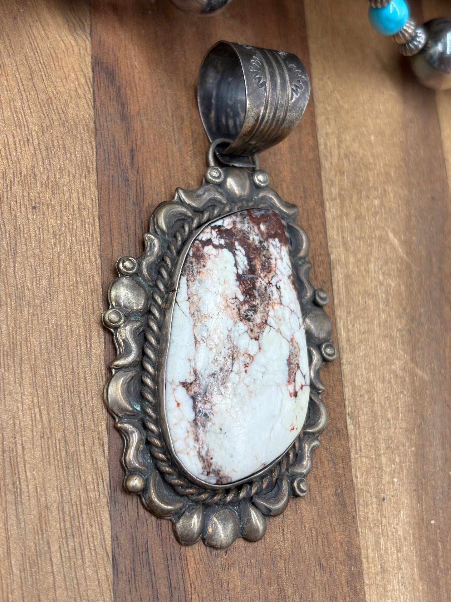 Wild Horse #1030-3 Pendant by C Yazzie, Navajo