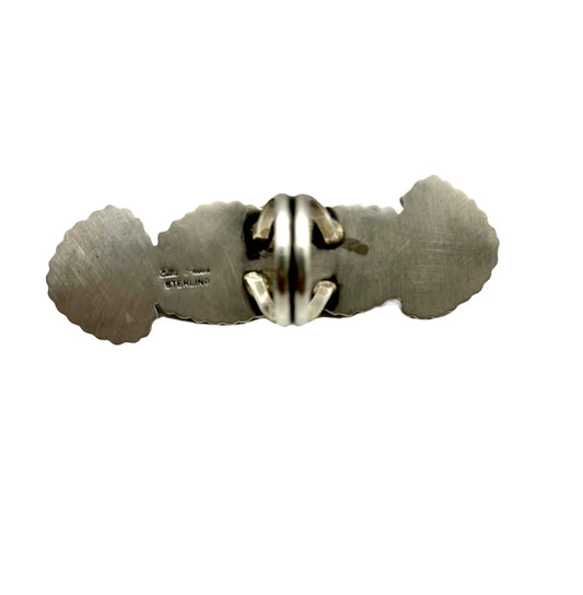 Kingman 4 Stone Bar Ring Size 7 By Ella Peters, Navajo
