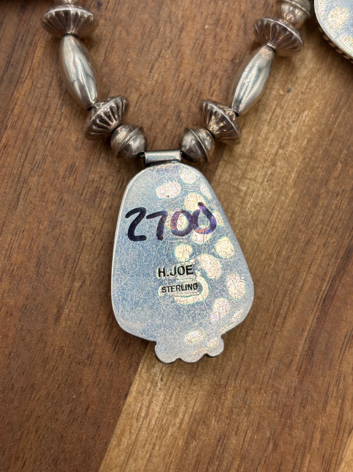 Royston #1030-10 Turquoise Necklace by H Joe, Navajo