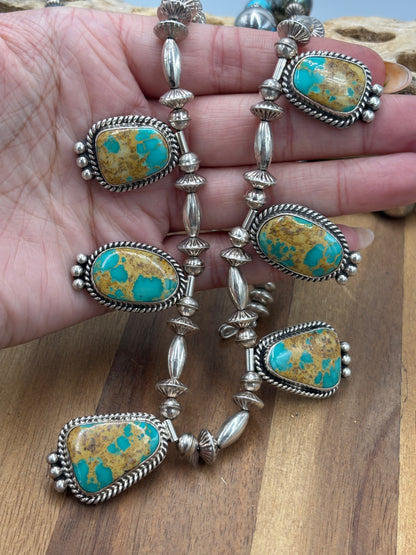 Royston #1030-10 Turquoise Necklace by H Joe, Navajo