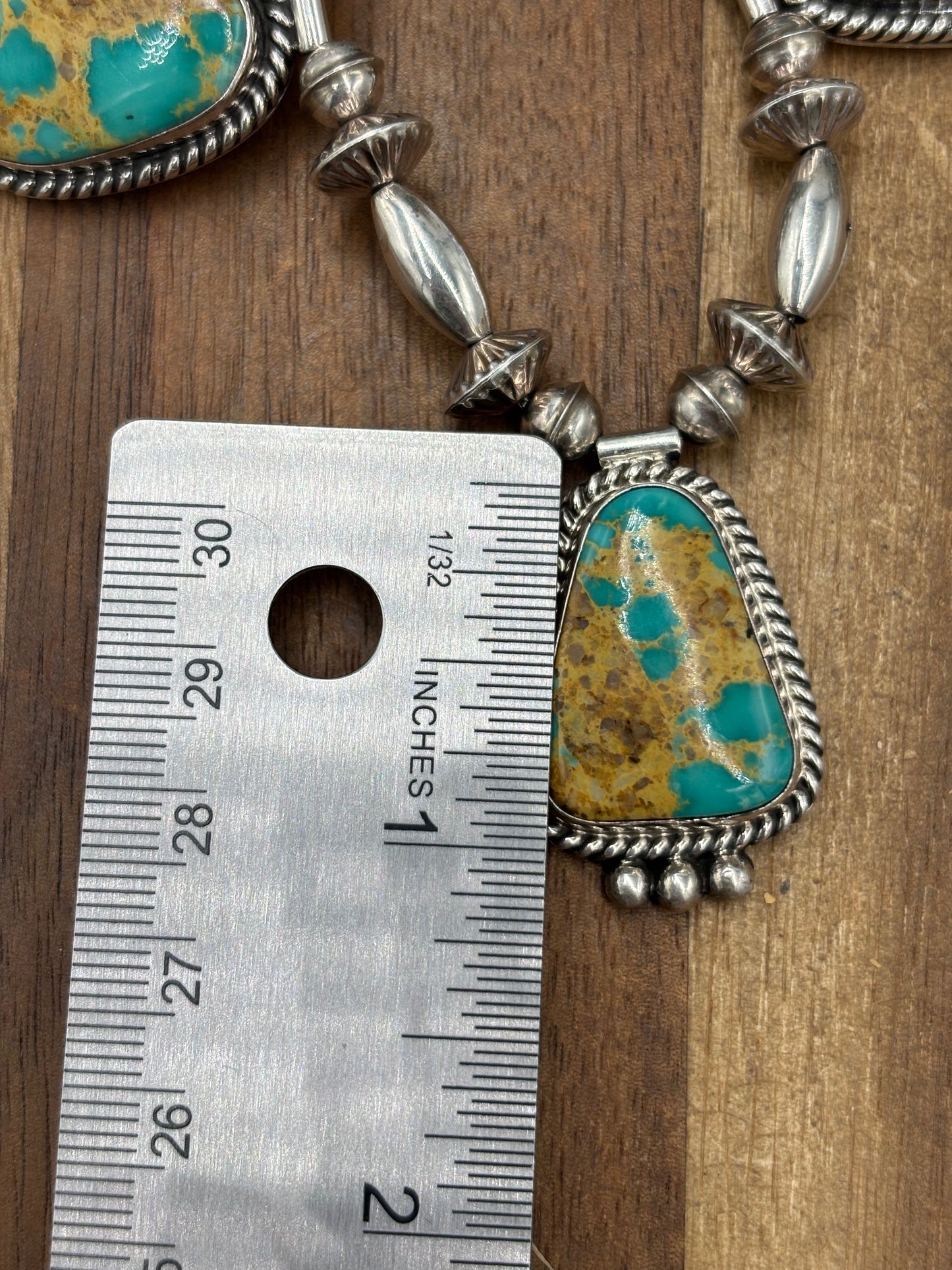Royston #1030-10 Turquoise Necklace by H Joe, Navajo
