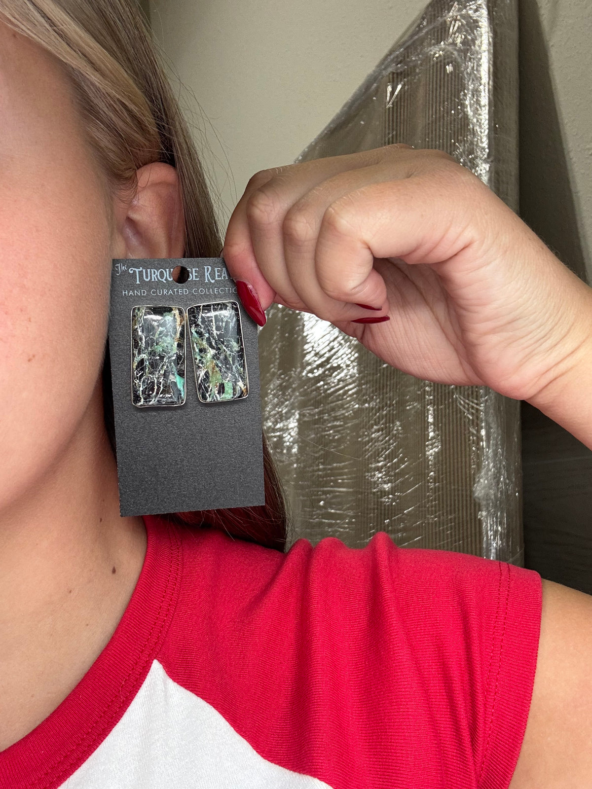 Blackjack #922-9 Turquoise Earrings
