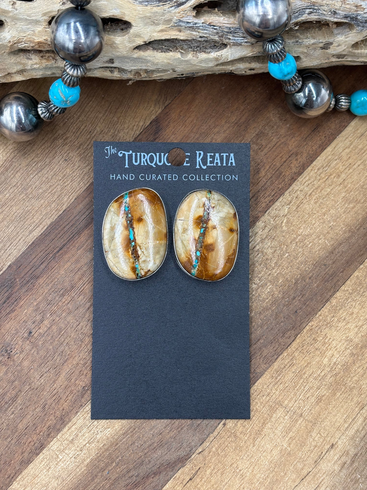 Ribbon Royston #922-11 Turquoise Earrings
