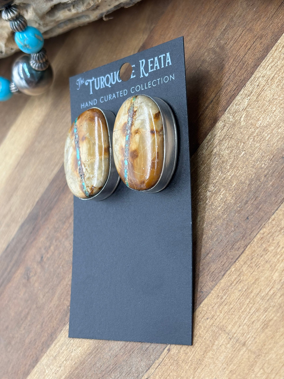Ribbon Royston #922-11 Turquoise Earrings