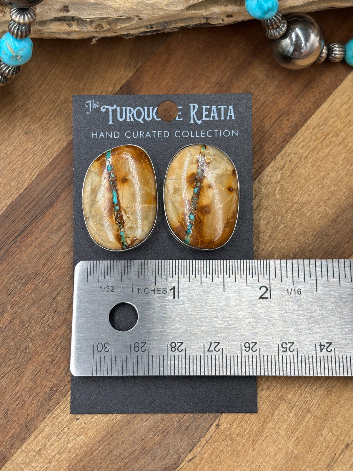 Ribbon Royston #922-11 Turquoise Earrings
