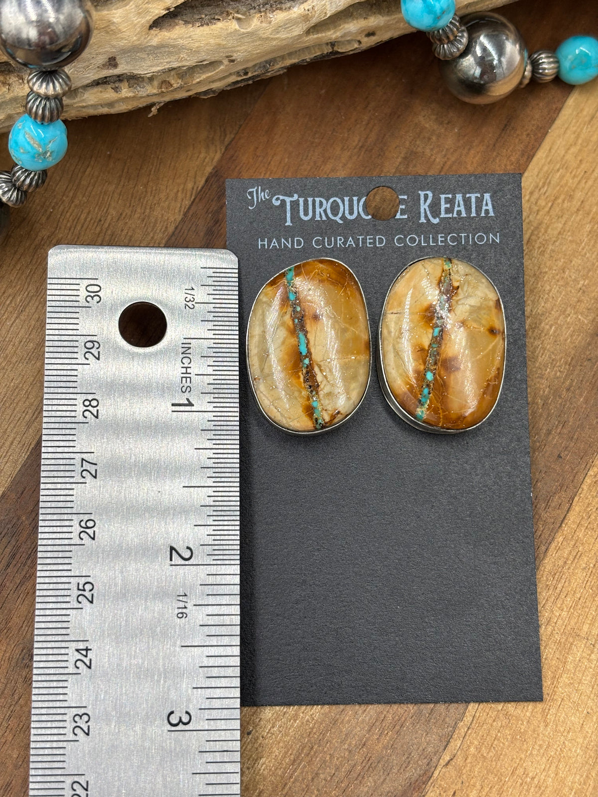 Ribbon Royston #922-11 Turquoise Earrings
