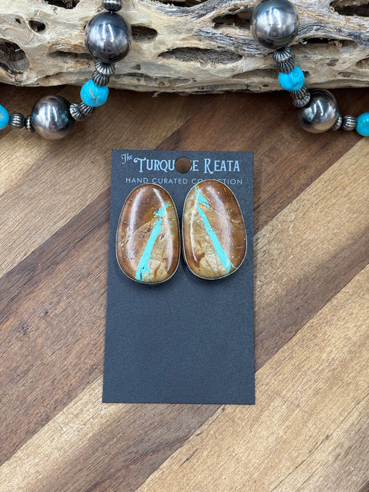 Ribbon Royston #922-12 Turquoise Earrings
