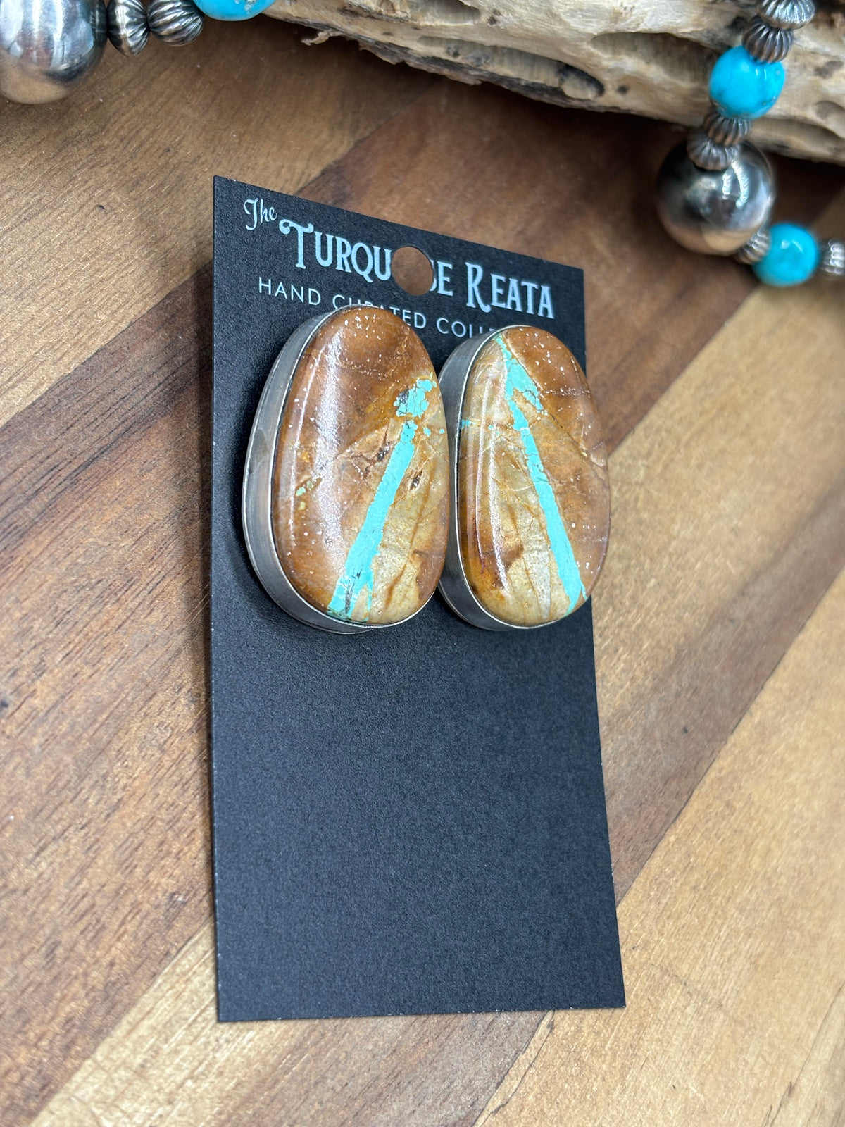 Ribbon Royston #922-12 Turquoise Earrings