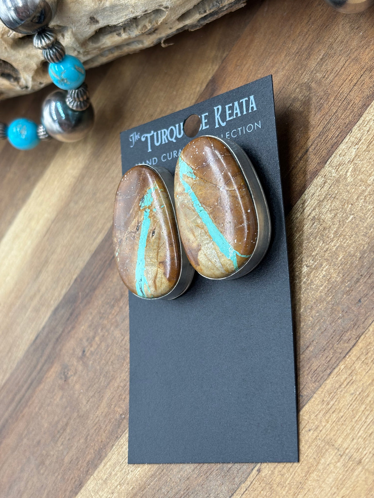 Ribbon Royston #922-12 Turquoise Earrings