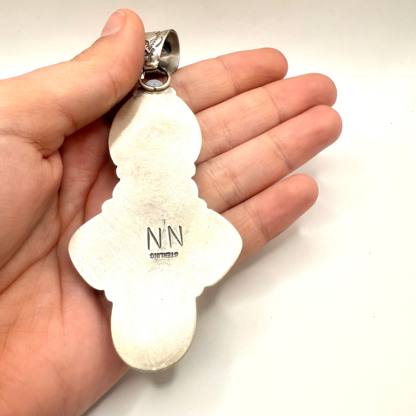 5 Stone Tree Frog And Emerald Valley Pendant By Ned Nez, Navajo