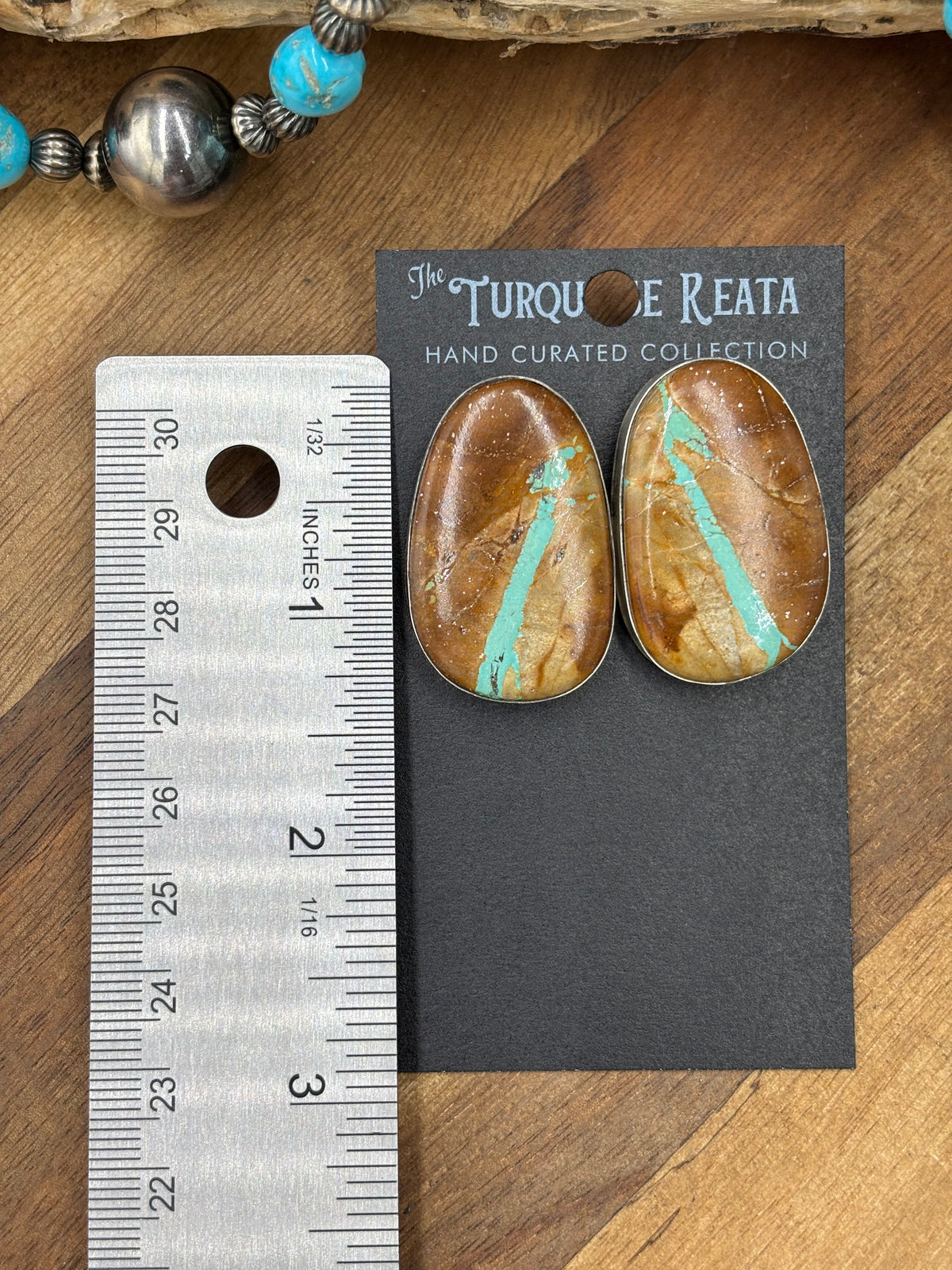 Ribbon Royston #922-12 Turquoise Earrings