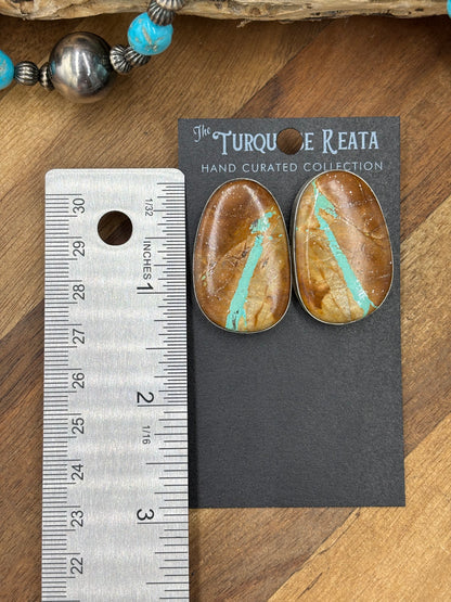 Ribbon Royston #922-12 Turquoise Earrings