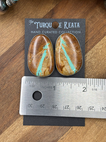 Ribbon Royston #922-12 Turquoise Earrings