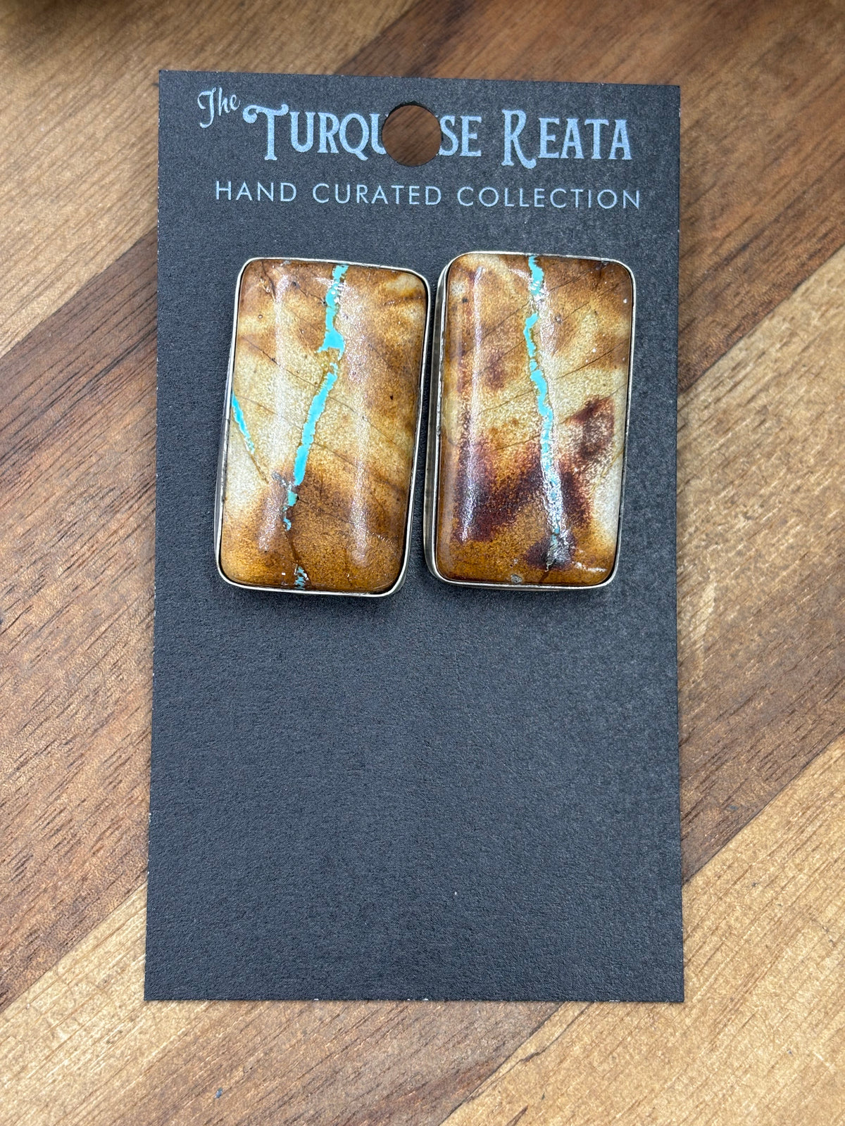 Ribbon Royston #922-13 Turquoise Earrings