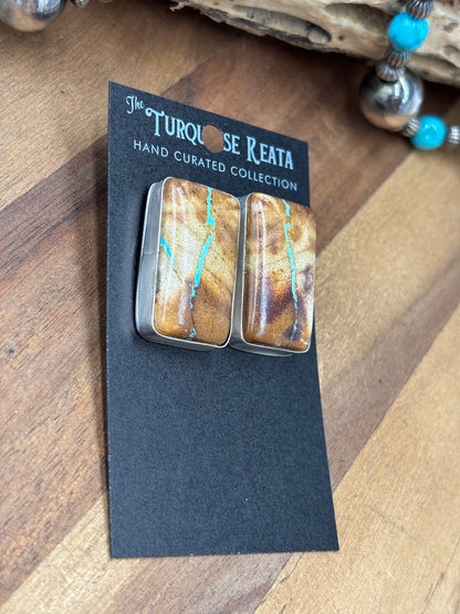 Ribbon Royston #922-13 Turquoise Earrings