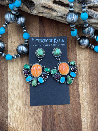 Multi Stone Earrings by Travis J
