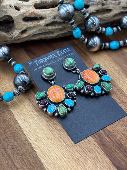 Multi Stone Earrings by Travis J