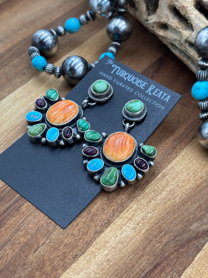 Multi Stone Earrings by Travis J