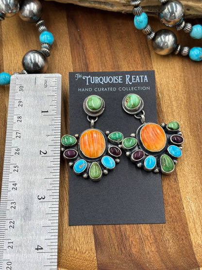 Multi Stone Earrings by Travis J