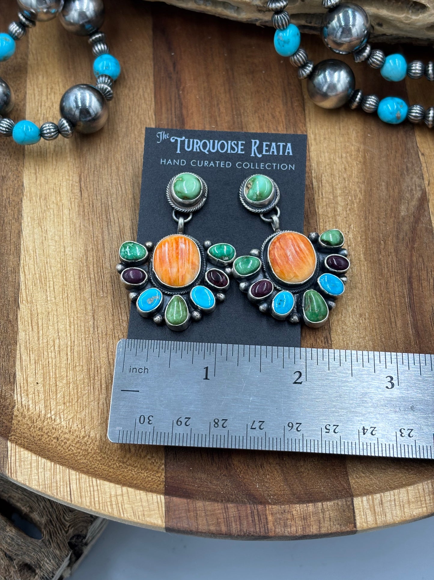 Multi Stone Earrings by Travis J
