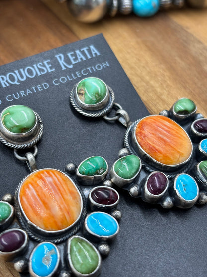 Multi Stone Earrings by Travis J