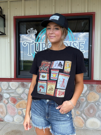 Rodeo Matchbook Graphic Tee Shirt