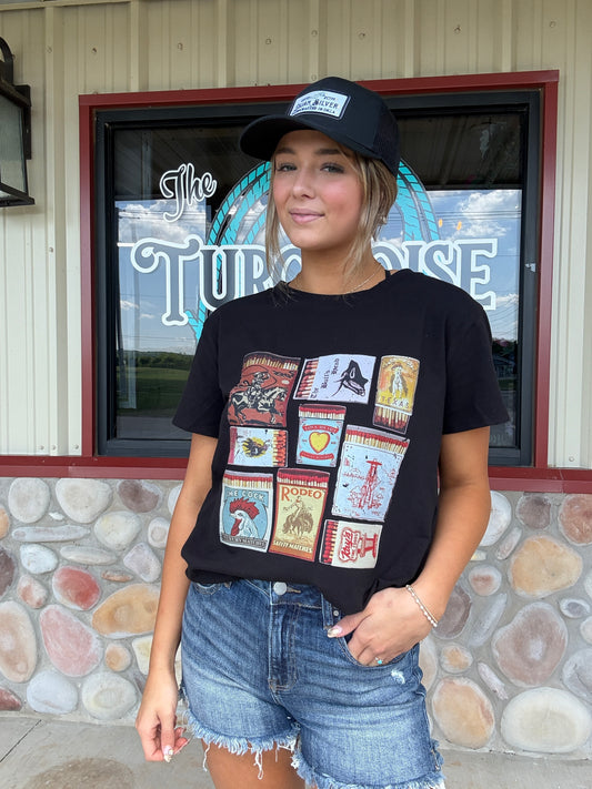 Rodeo Matchbook Graphic Tee Shirt